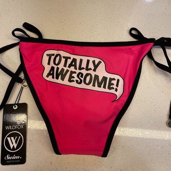 Wildfox Pink "Totally Awesome" Bikini Bottoms - Picture 2 of 3